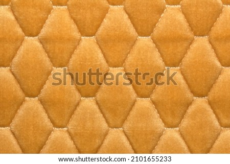 velour-type fabric, quilted with thread