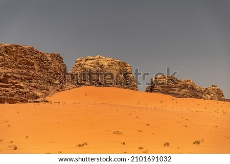 Landscape in Wadi Rum Desert, Jordan.