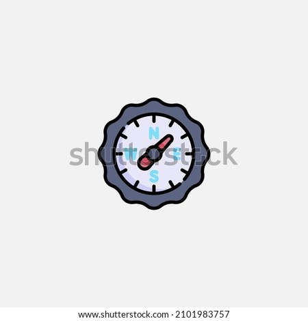 Compass icon sign vector,Symbol, logo illustration for web and mobile