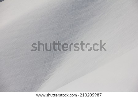 Snowy mountain slope, winter background