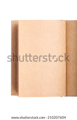brown book isolated on white background