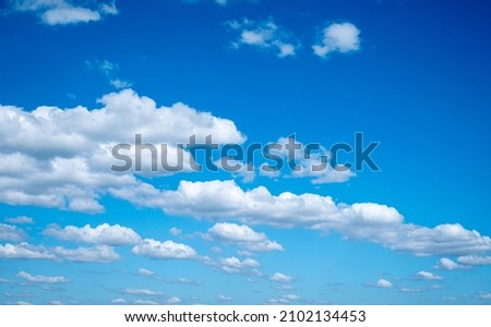 Beautiful blue sky and clouds with daylight natural background. The vast blue sky and clouds sky.