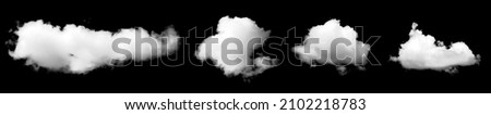 fog white clouds or haze For designs isolated on black background Royalty-Free Stock Photo #2102218783