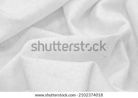 White linen fabric, Made from flax fibers, is renowned for its softness, natural origin, durability and strength, as well as its antifungal and antibacterial properties.