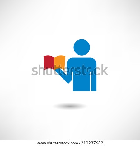 Student with book icon