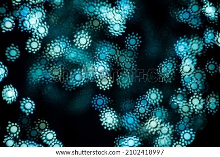 Abstract blurry, low depth of field bokeh light shapes. Vivid, colourful light effects background picture with different shapes and dots in various colours. Perfect for Christmas backgrounds