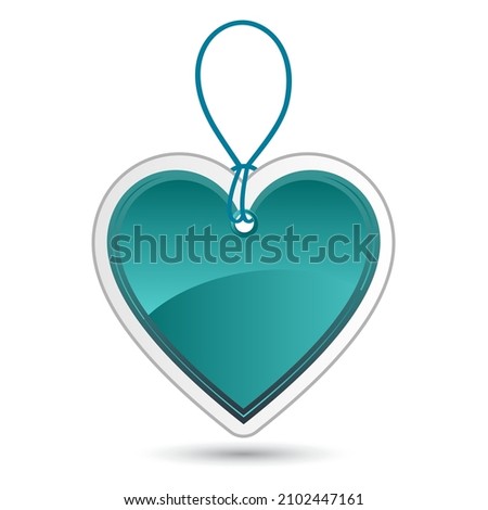 Price tag. Turquoise design element. Vector illustration for promotion, sale and discounts.