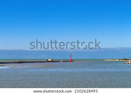 Beautiful lighthouse, sea, nature landscape