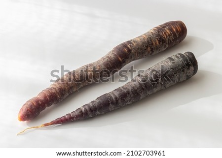 This is a picture of a black carrot