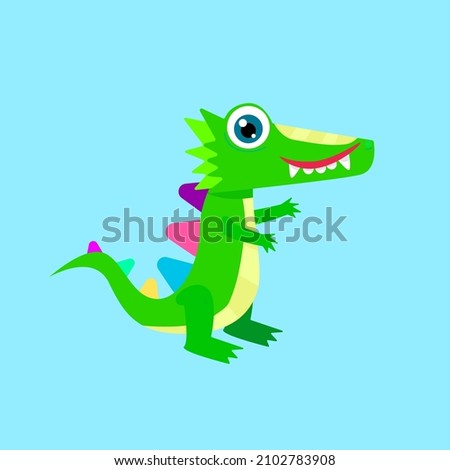 cute animal character vector icon for sticker and background