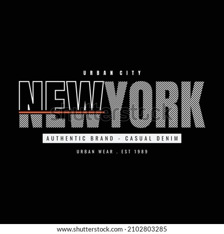 Vector illustration of letter graphic. New york, perfect for designing t-shirts, shirts, hoodies etc.