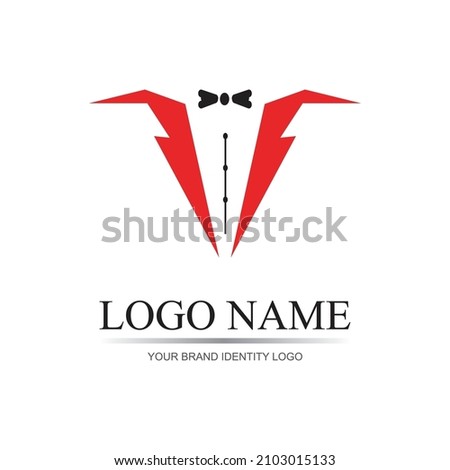 Tuxedo Logo template vector icon illustration design - Vector