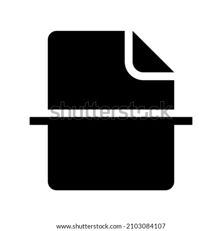 File Scan icon isolated on white background