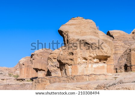Rocks on the road to Petra, Jordan