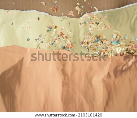 Background with copper and gold shades with copy space