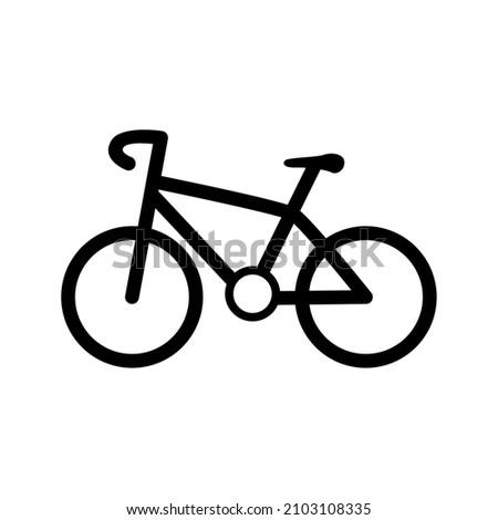 bike bicycle icon vector illustration logo template