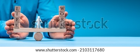 Work Life Balance Choice And Protection Concept Royalty-Free Stock Photo #2103117680