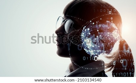 Education technology concept. EdTech. AI (Artificial Intelligence). Digital transformation. Royalty-Free Stock Photo #2103134540