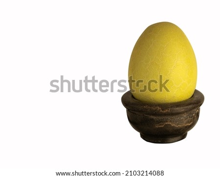 Easter egg isolated on white background