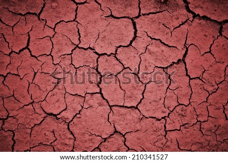 red abstract background - cracked wall