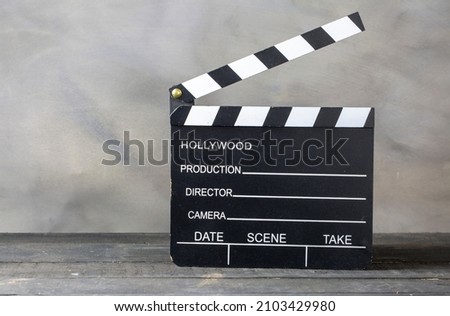 Movie Clapper Board, Cinema Concept