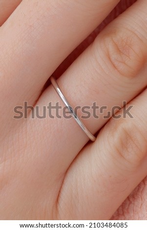 Gold ring on woman model. Jewelry images that can be used in e-commerce, online sales and social media.