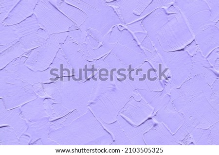 Violet Decorative Stucco Surface. Abstract Background