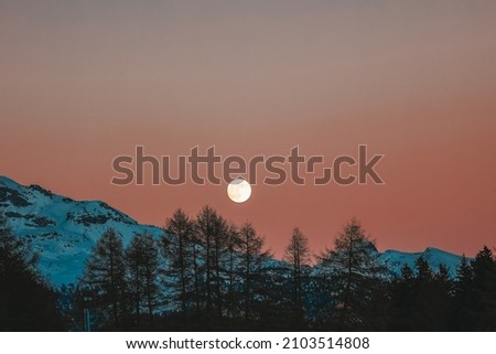 Sunset Over the Swiss Alps - Crans-Montana, Switzerland