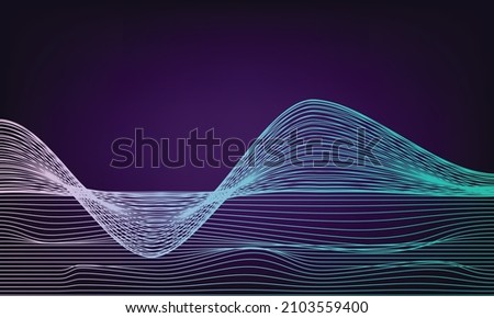 Abstract background design. Artwork with wave effect.