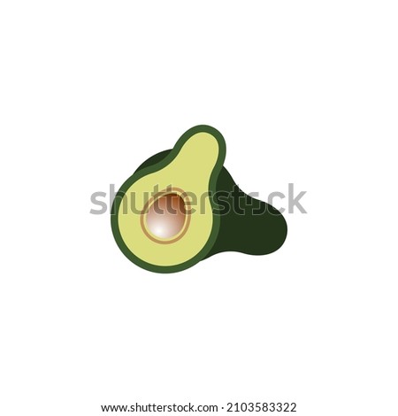 avocado icon design vector templates white on background