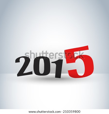 Happy new year 2015 Creative Design Vector Illustration for greeting card and background...