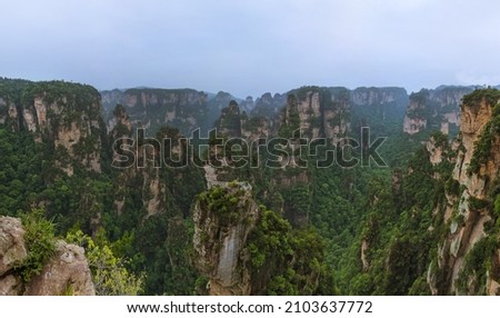 Tianzi Avatar mountains nature park - Wulingyuan China - travel background
