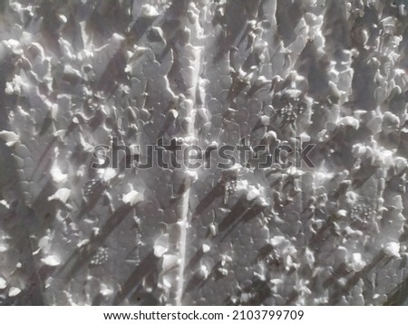 Damaged White Styrofoam Texture Background