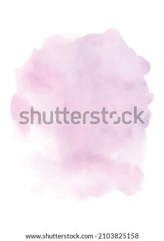 Abstract watercolor light pink paint texture isolated on white background. Hand-painted watercolor splatter stains artistic vector used as being an element in the decorative your design.
