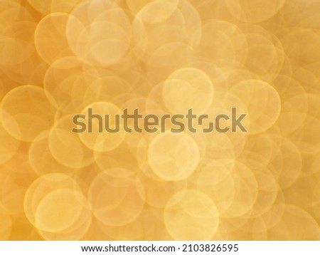 Romantic dreamy golden bokeh light background
