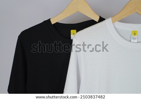 a solid color of t shirts, on white background