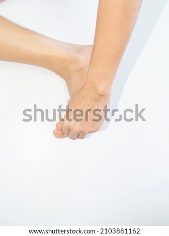 Picture showing foot injury and muscle problem