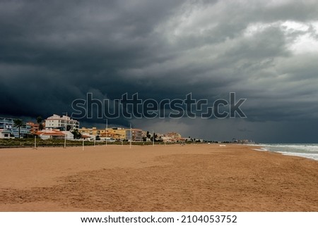 the beach before the storm
