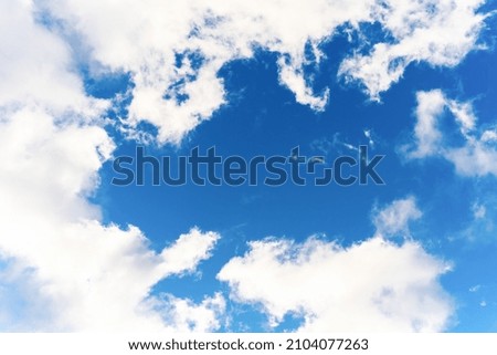 Background texture in the form of sky and clouds.