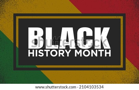 Vector Illustration of Black History Month.