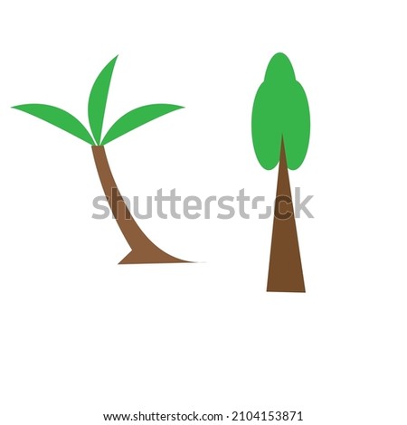 Tree minimalist clip art or vector image
