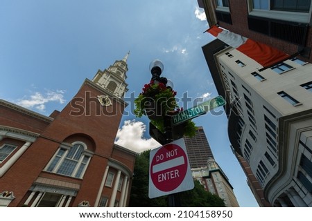 Park Street Church in Boston, Massachusetts - USA