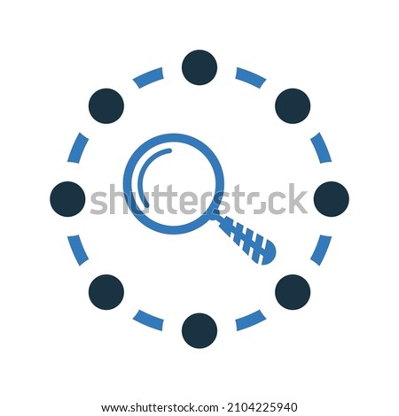 Find, internet, marketing, search icon. Simple editable vector design isolated on a white background.