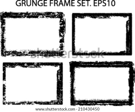 Set of grunge frames 