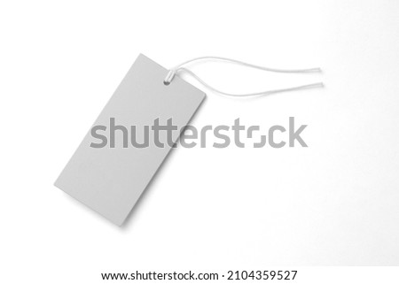 paper price tags isolated on white background