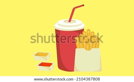 Fast Food Street Food Graphic Illustration