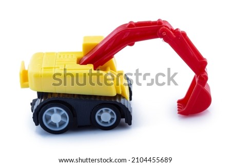 toy truck isolated on white background