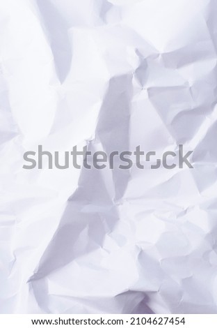 Abstract composition of crumpled paper
