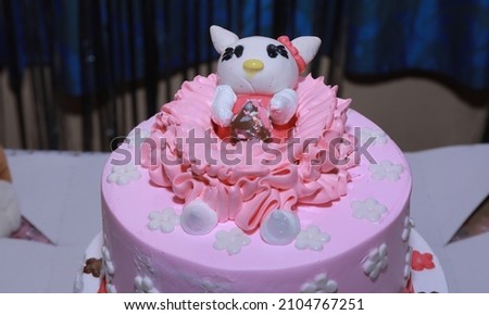 birthday cake with background picture