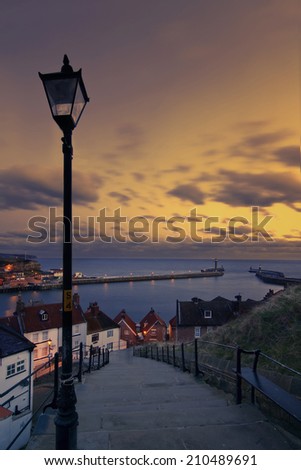 Morning over 199 steps, Whitby, North Yorkshire, United Kingdom